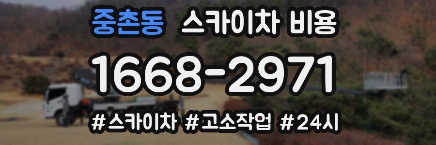 중촌동 스카이차 비용