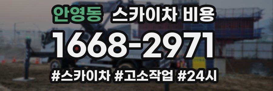 안영동 스카이차 비용