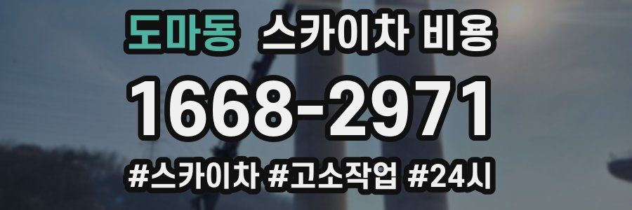 도마동 스카이차 비용