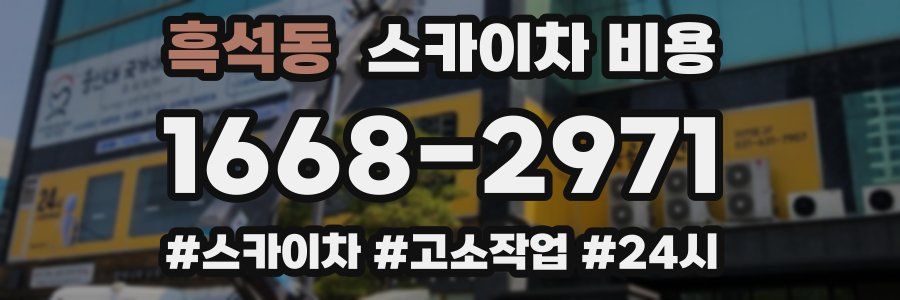 흑석동 스카이차 비용