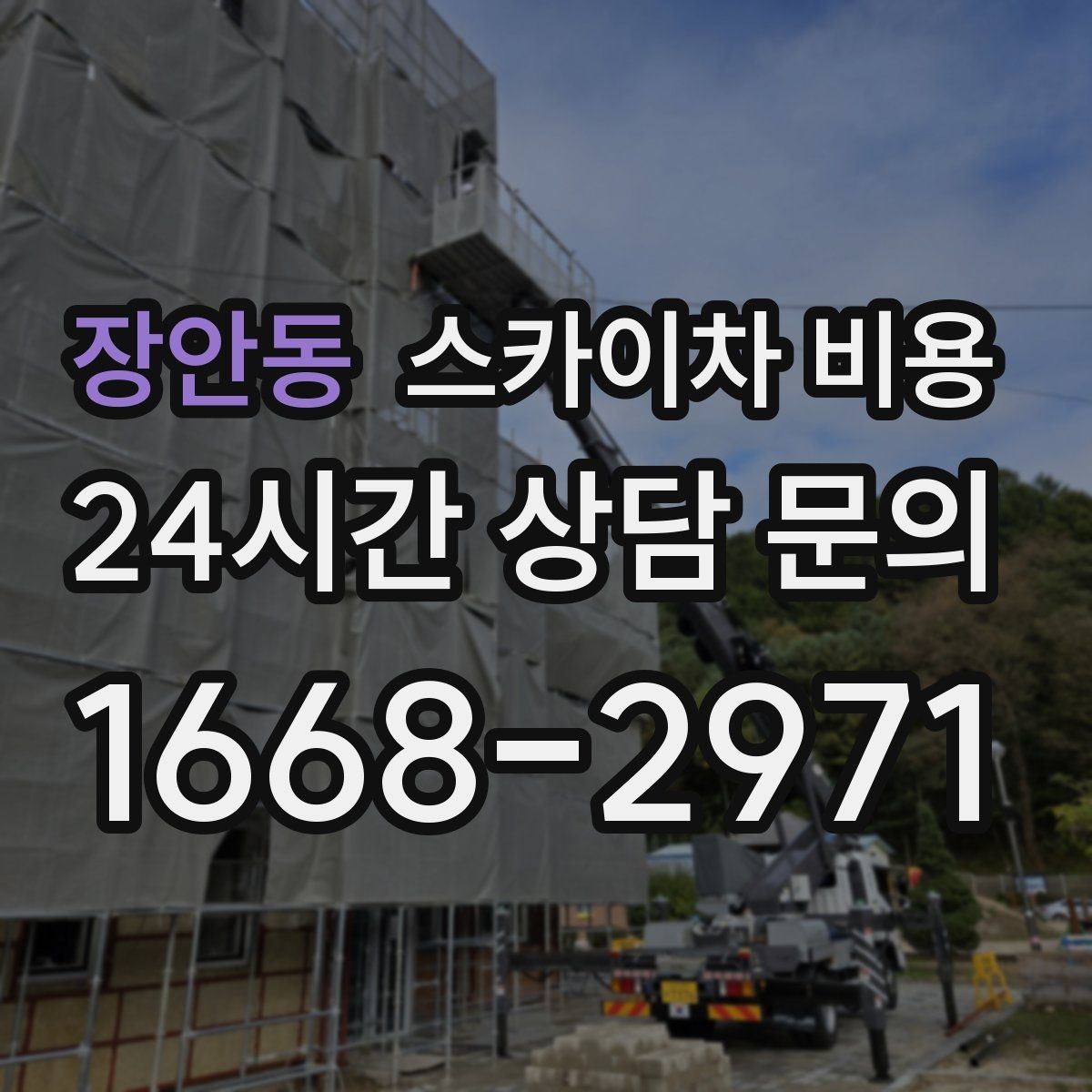 장안동 스카이차 비용 예약 호출과 당일 호출 중 무엇이 유리할까