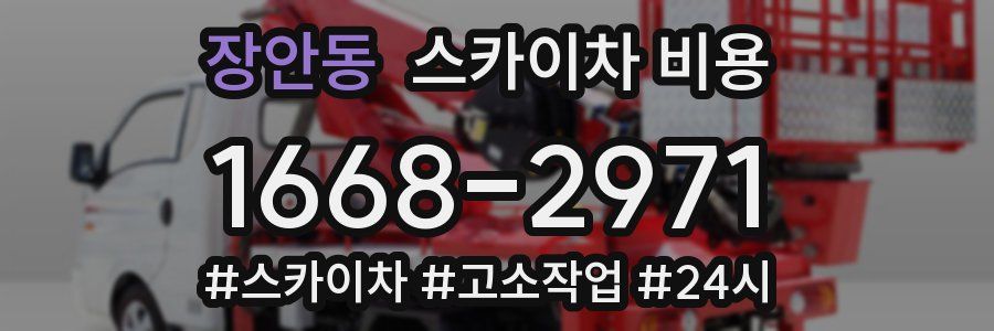 장안동 스카이차 비용