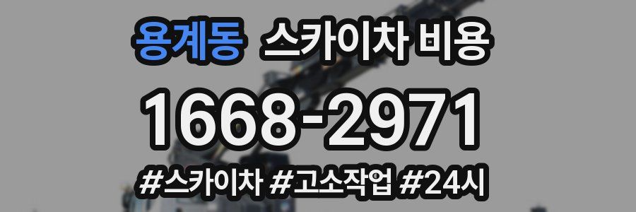 용계동 스카이차 비용