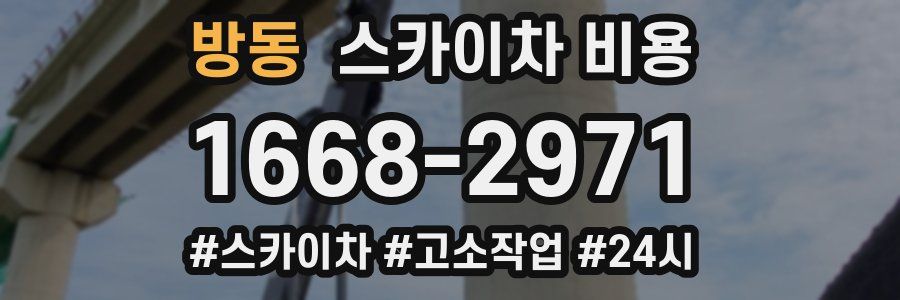 방동 스카이차 비용