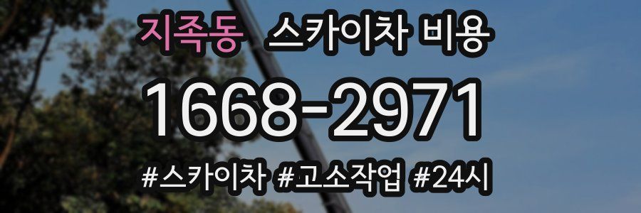 지족동 스카이차 비용