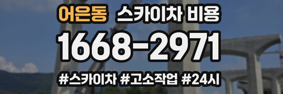 어은동 스카이차 비용