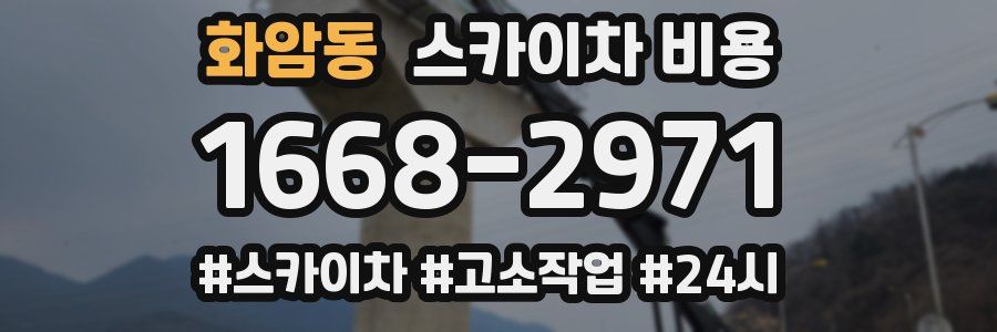 화암동 스카이차 비용