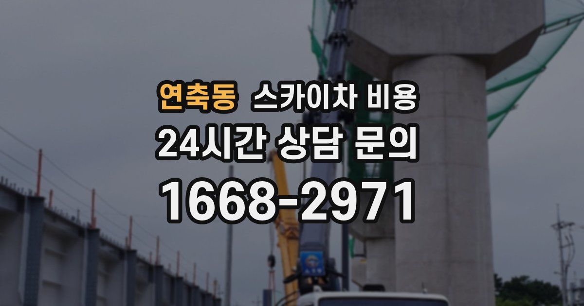 연축동 스카이차 비용