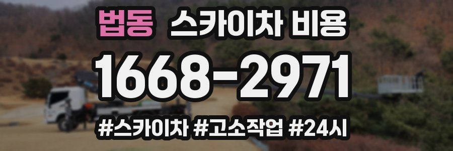 법동 스카이차 비용