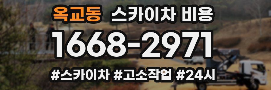 옥교동 스카이차 비용