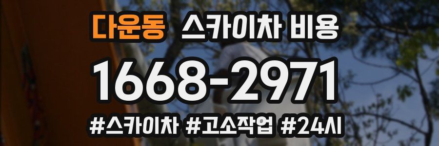 다운동 스카이차 비용