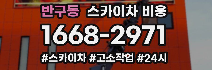 반구동 스카이차 비용