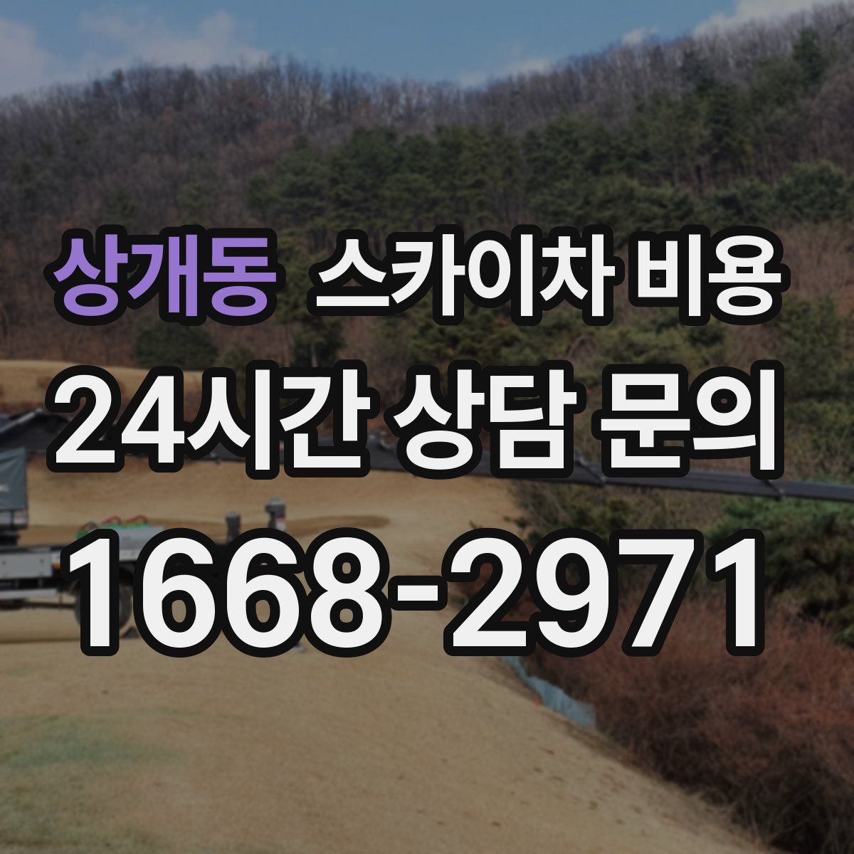 상개동 스카이차 비용