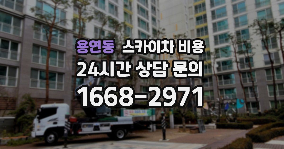 용연동 스카이차 비용