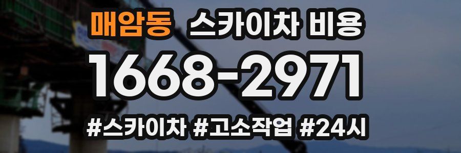 매암동 스카이차 비용