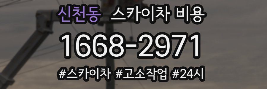 신천동 스카이차 비용