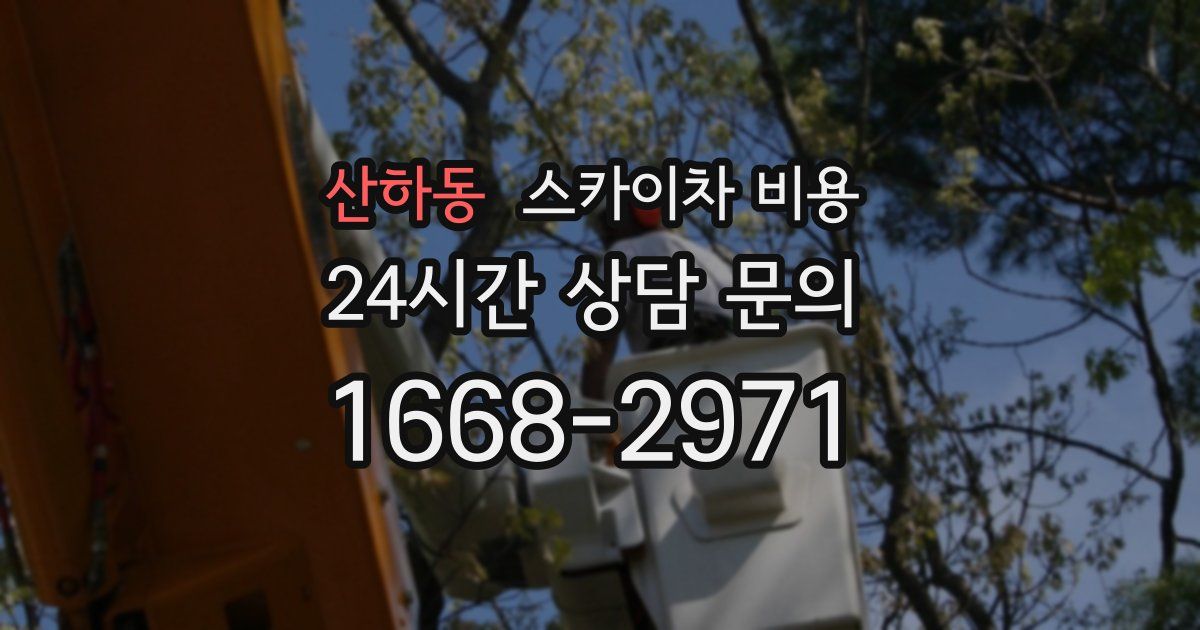 산하동 스카이차 비용