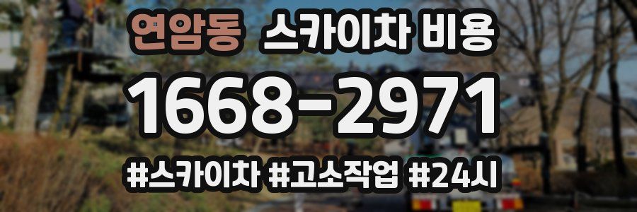 연암동 스카이차 비용