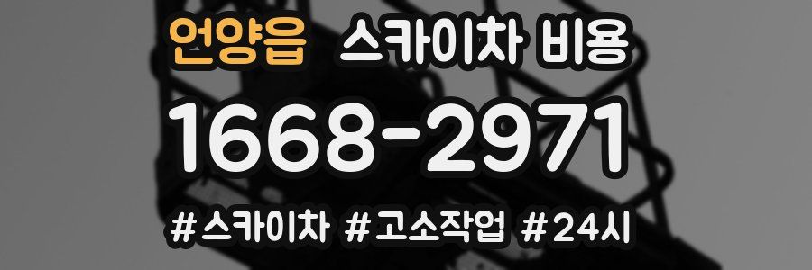 언양읍 스카이차 비용