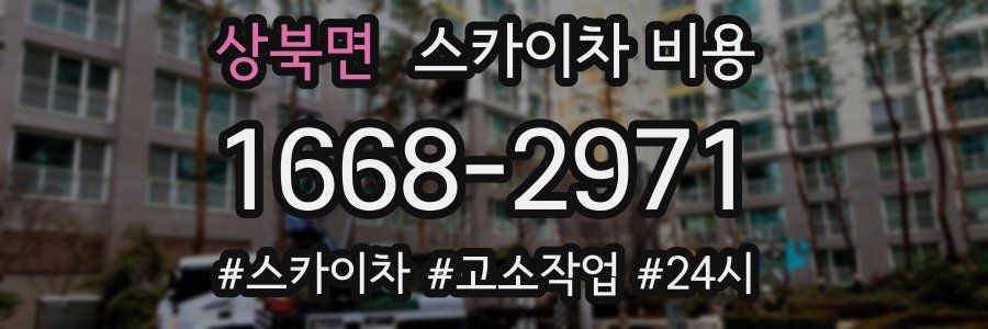 상북면 스카이차 비용