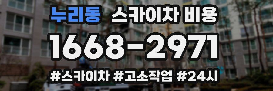 누리동 스카이차 비용