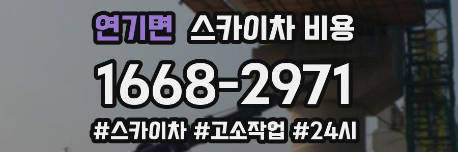 연기면 스카이차 비용