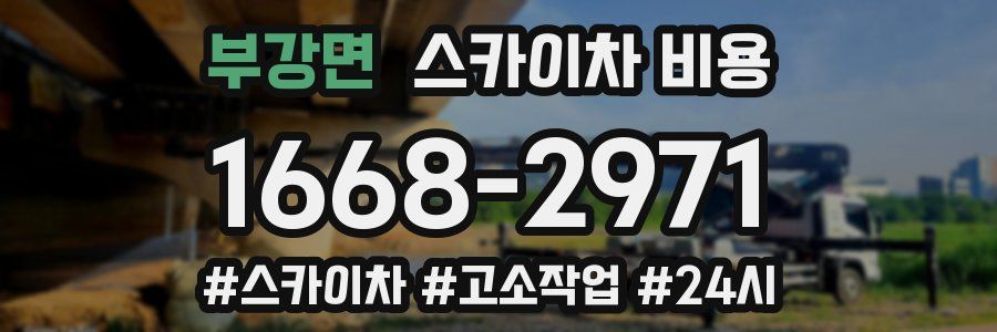 부강면 스카이차 비용