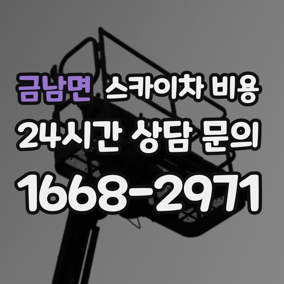 금남면 스카이차 비용