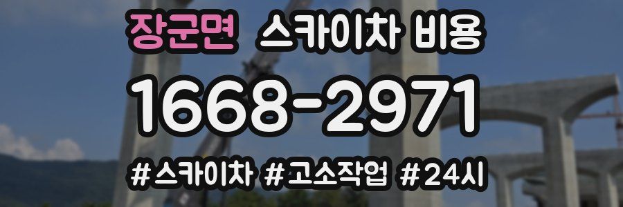 장군면 스카이차 비용