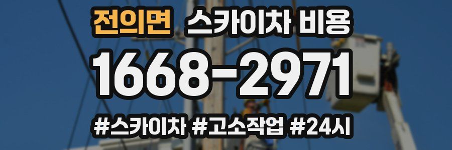 전의면 스카이차 비용