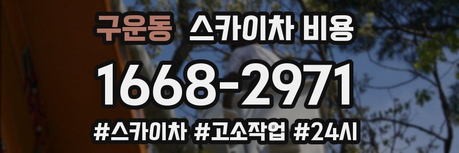 구운동 스카이차 비용