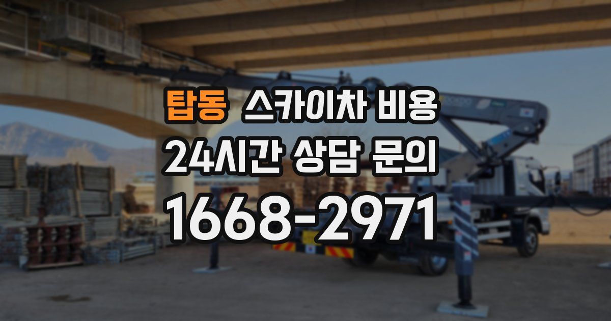 탑동 스카이차 비용