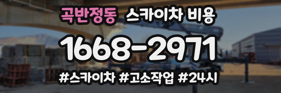 곡반정동 스카이차 비용