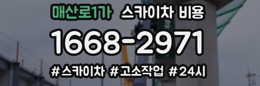 매산로1가 스카이차 비용