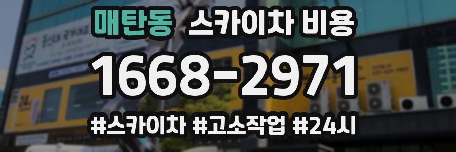 매탄동 스카이차 비용