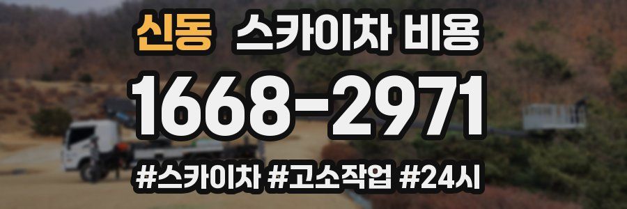 신동 스카이차 비용