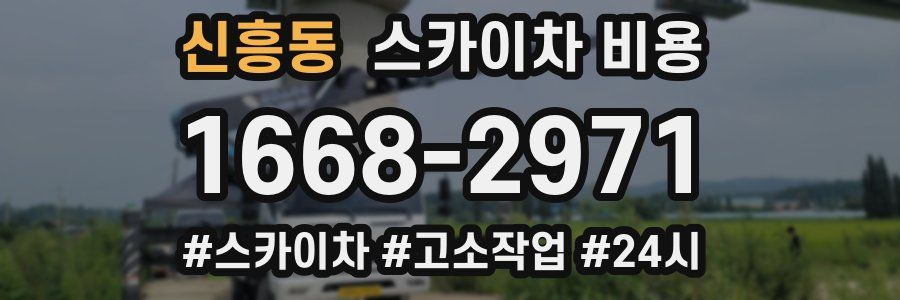 신흥동 스카이차 비용