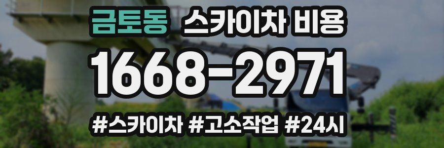 금토동 스카이차 비용