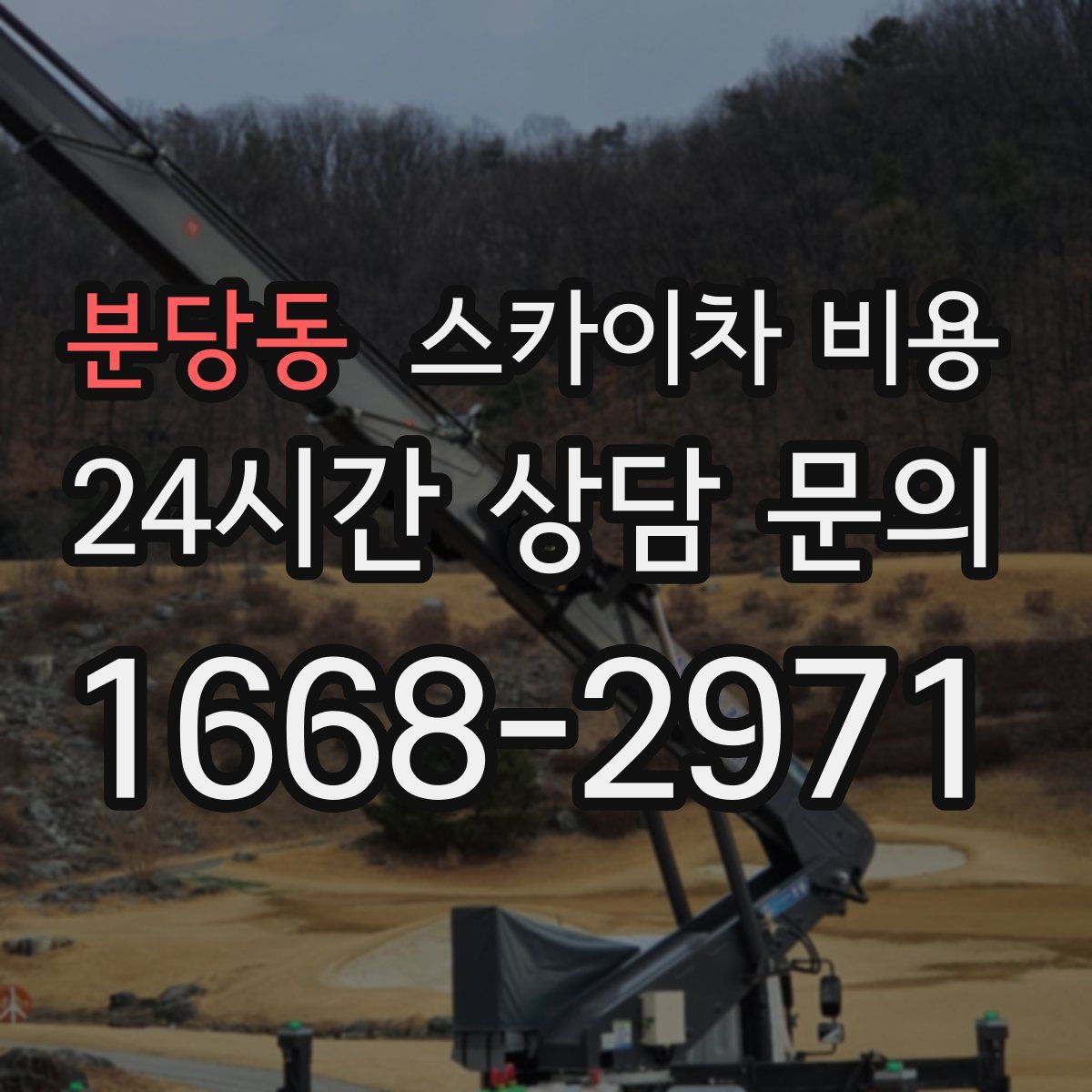 분당동 스카이차 비용