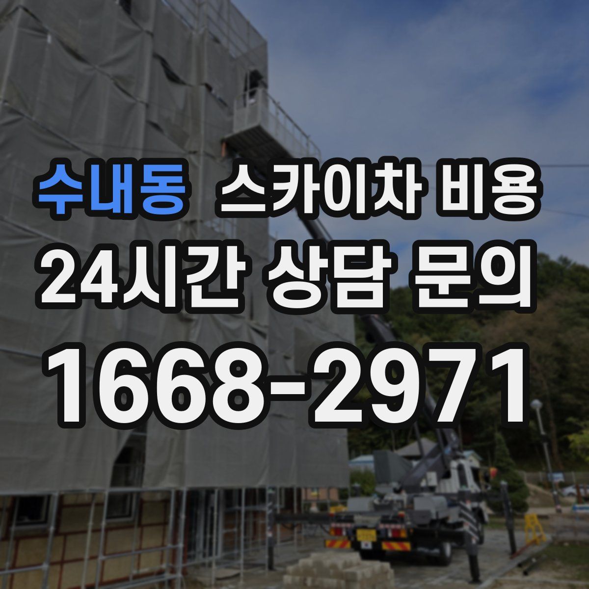 수내동 스카이차 비용