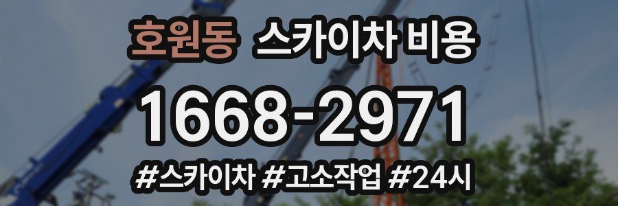 호원동 스카이차 비용