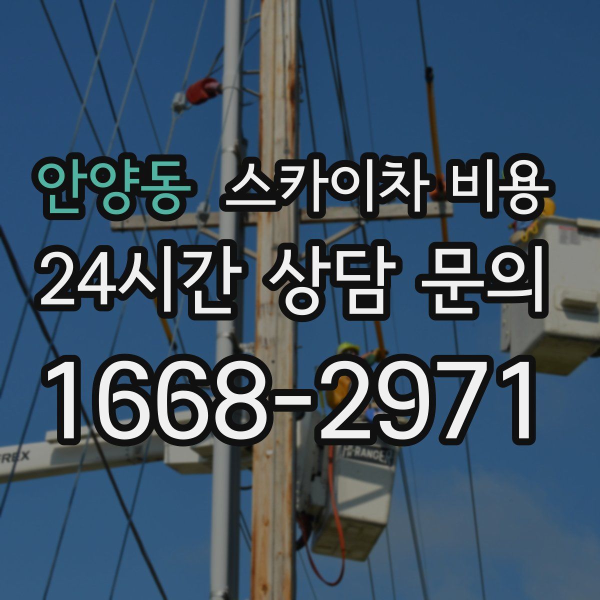 안양동 스카이차 비용