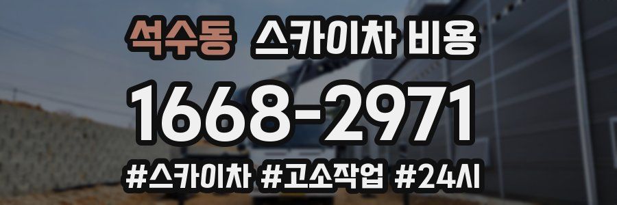 석수동 스카이차 비용