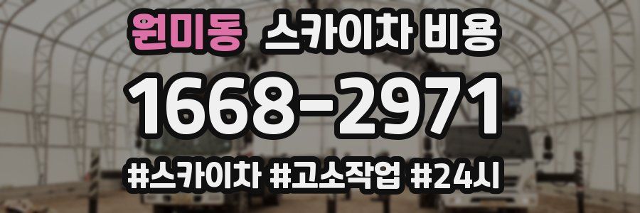 원미동 스카이차 비용