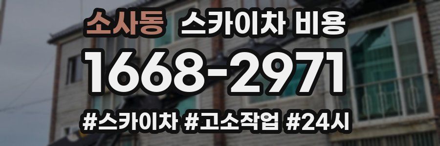 소사동 스카이차 비용