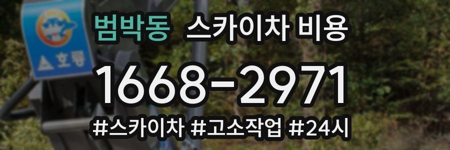 범박동 스카이차 비용