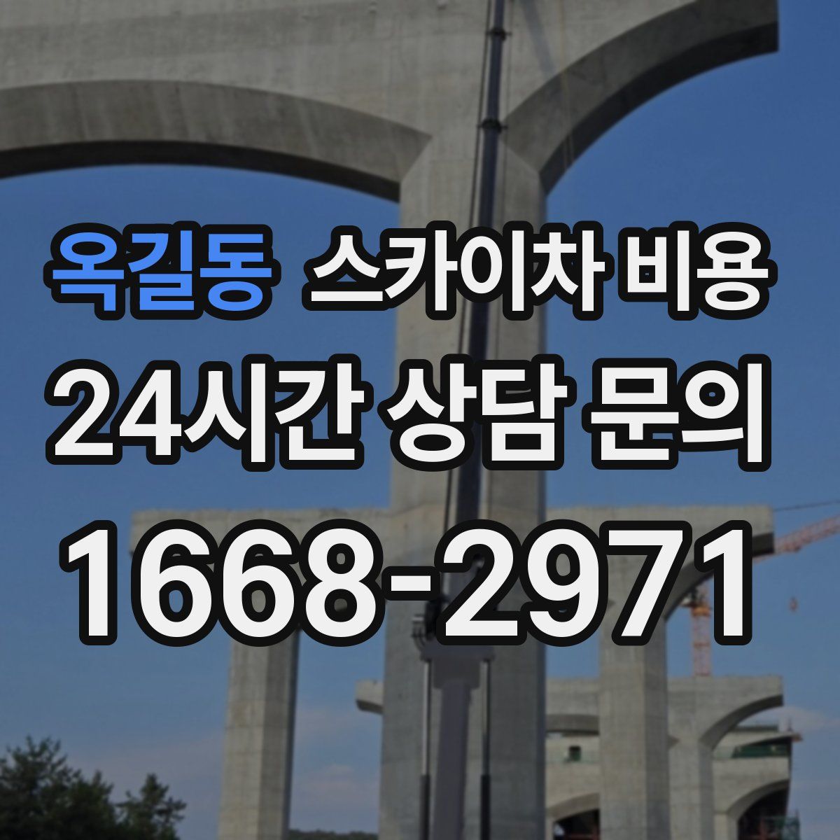 옥길동 스카이차 비용