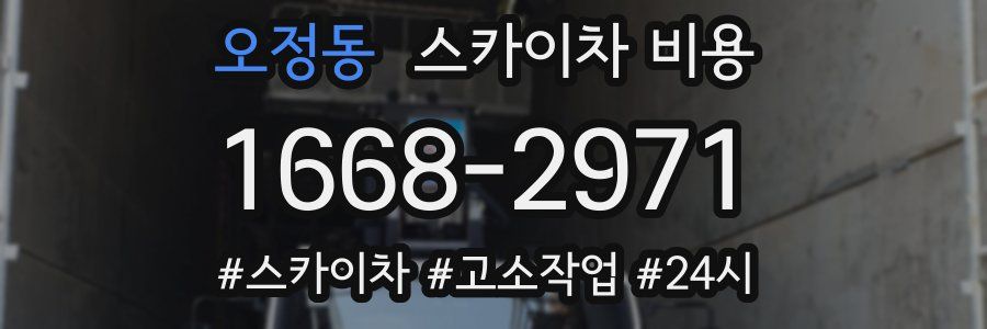 오정동 스카이차 비용