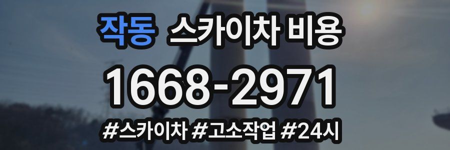 작동 스카이차 비용