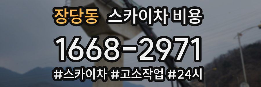 장당동 스카이차 비용